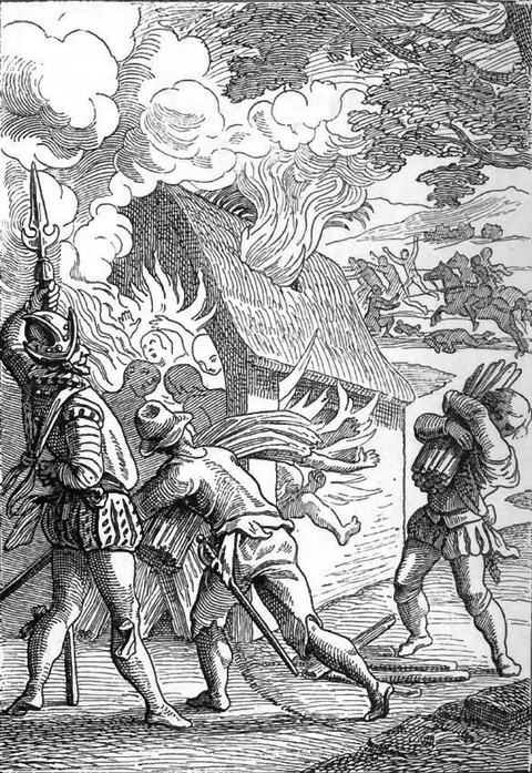 Indians burnt alive