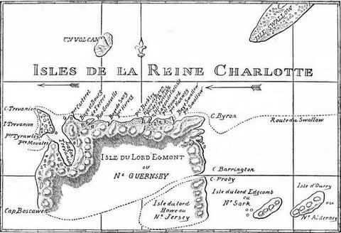 Map of Queen Charlotte Islands