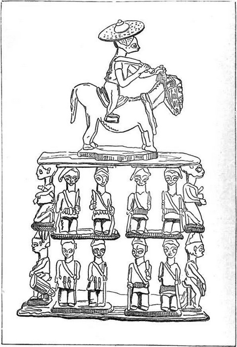 Square stool belonging to the King of Bornou
