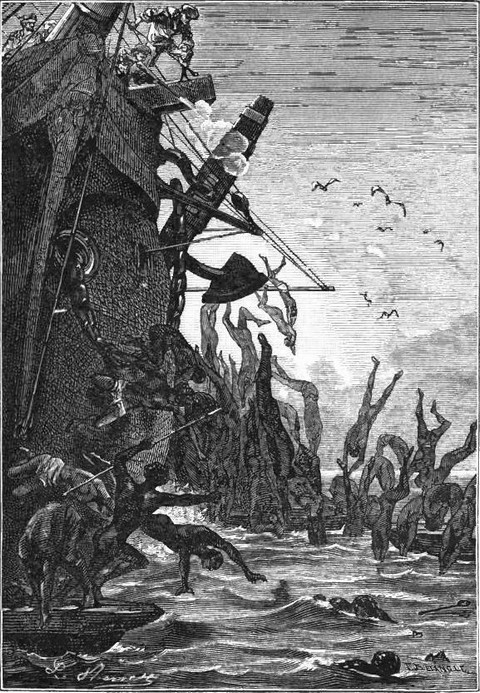 In the twinkling of an eye the canoes were empty